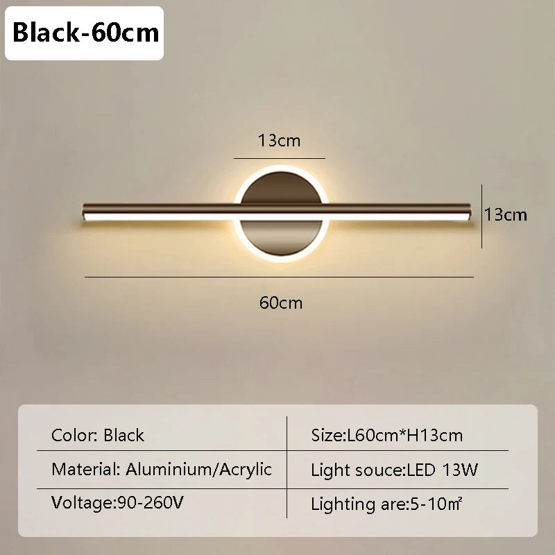 lampes murale, LED moderne pour miroir, luminaire décoratif d'intérieur, éclairage LED