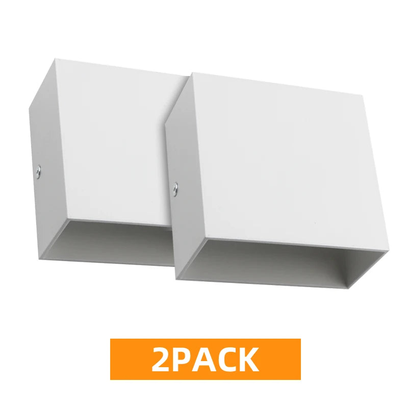 lampes murales, LED modernes pour intérieur, éclairage blanc vers le haut et vers le bas