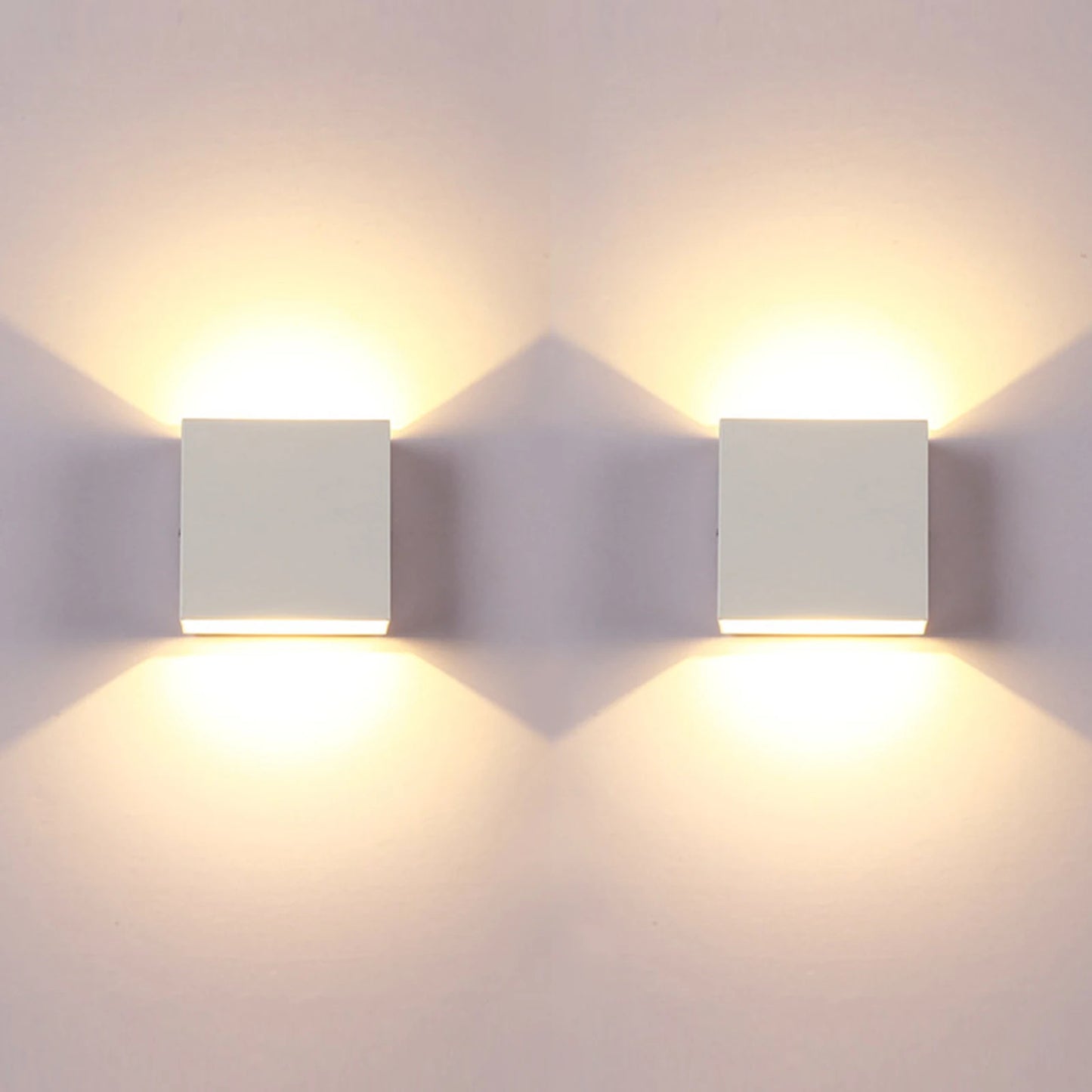 lampes murales, LED modernes pour intérieur, éclairage blanc vers le haut et vers le bas