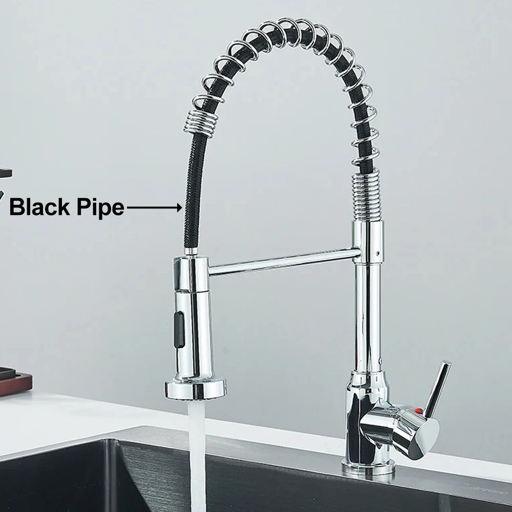 Robinet d'évier de cuisine , eau chaude et froide