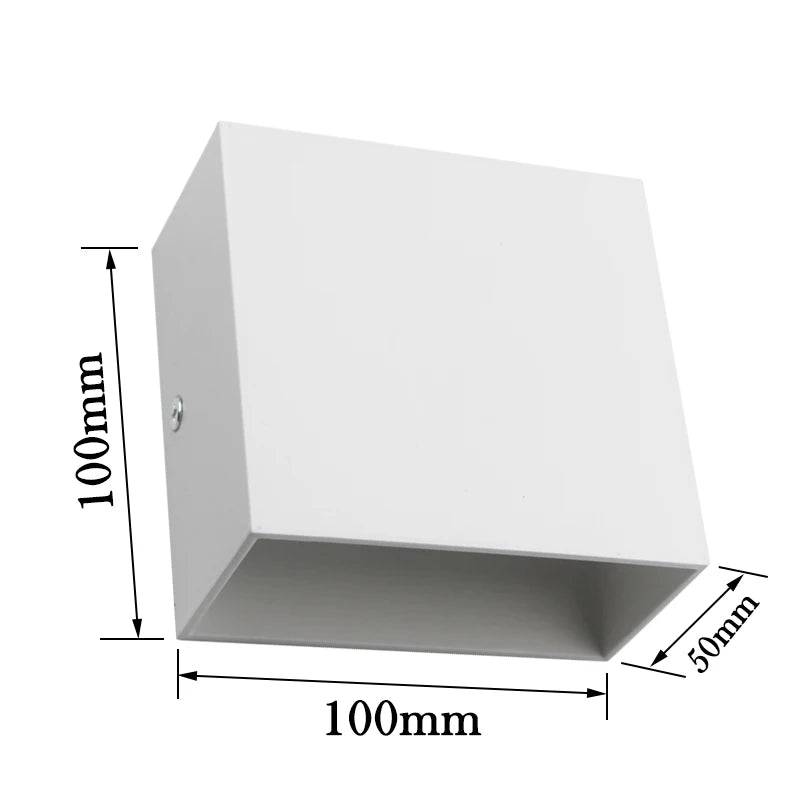 lampes murales, LED modernes pour intérieur, éclairage blanc vers le haut et vers le bas
