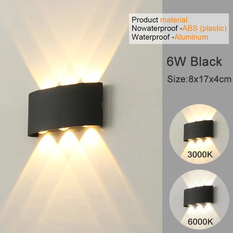 lampe murales , LED modernes pour intérieur et extérieur, éclairage blanc à intensité variable