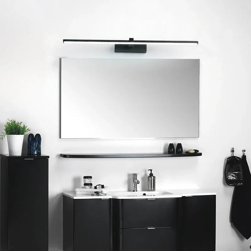 lampe murale, LED moderne avec miroir. applique murale à trois couleurs.
