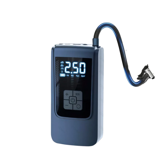 gonfleur électrique  sans fil, compresseur d'air électrique avec écran LCD numérique pour voiture, moto, vélo, ballon