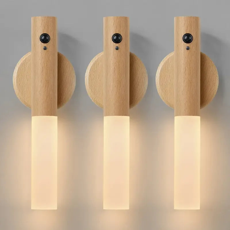 Lampe murale magnétique rechargeable à LED avec détecteur de mouvement intelligent et portable