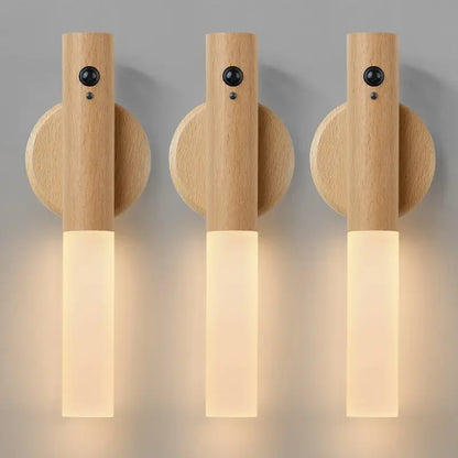 Lampe murale magnétique rechargeable à LED avec détecteur de mouvement intelligent et portable