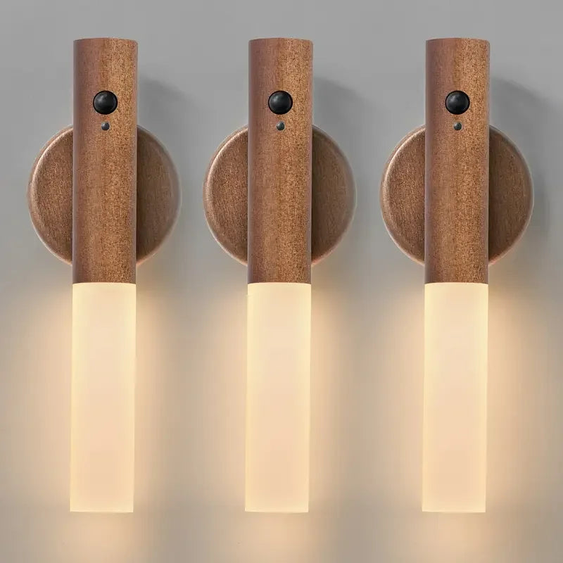 Lampe murale magnétique rechargeable à LED avec détecteur de mouvement intelligent et portable