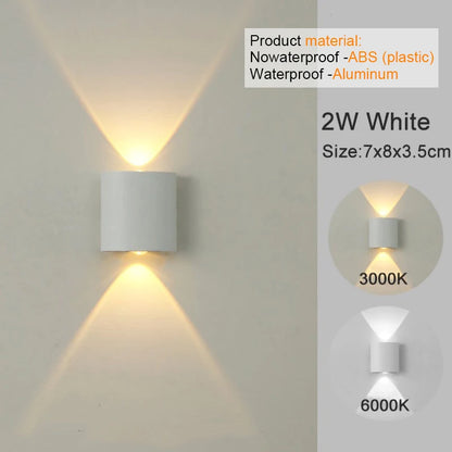 lampe murales , LED modernes pour intérieur et extérieur, éclairage blanc à intensité variable