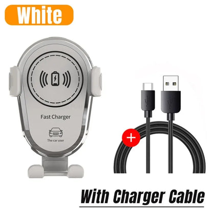 Chargeur sans fil pour voiture, support de téléphone avec sortie d'air, charge rapide pour iPhone 16-12, Samsung, Xiaomi
