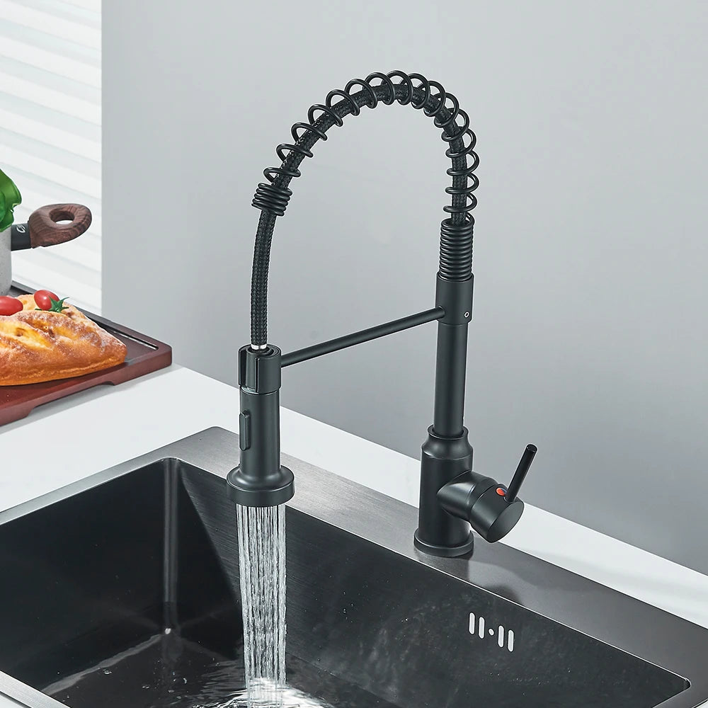 Robinet d'évier de cuisine , eau chaude et froide