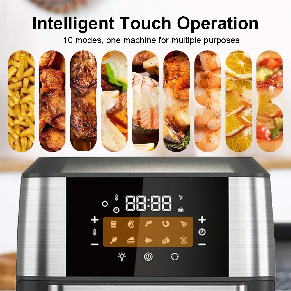 Air Fryers,Friteuses à air électriques sans huile, automatiques, pour la cuisine et la maison ,four à convection, friteuse sans huile