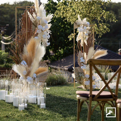 Herbe de pampa artificielle décorative, fausses plantes en roseau pour décoration de table florale, mariage, maison