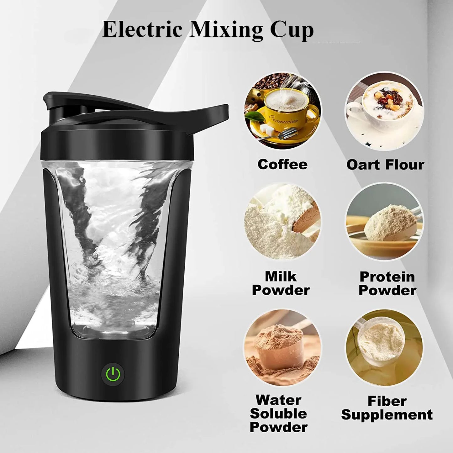 Blenders Cup, mélangeur électrique, shaker portable pour protéines en poudre