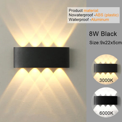 lampe murales , LED modernes pour intérieur et extérieur, éclairage blanc à intensité variable