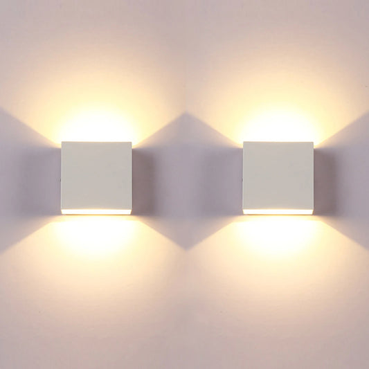 lampes murales, LED modernes pour intérieur, éclairage blanc vers le haut et vers le bas
