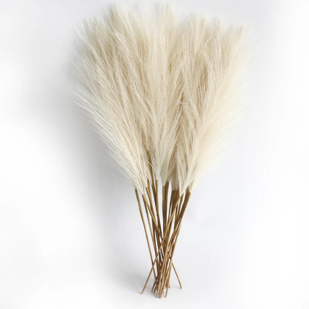 Herbe de pampa artificielle décorative, fausses plantes en roseau pour décoration de table florale, mariage, maison