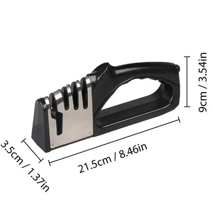Aiguiseur de couteaux de cuisine 4 segments, multifonction, portable, accessoires pour gadgets de cuisine