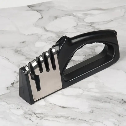 Aiguiseur de couteaux de cuisine 4 segments, multifonction, portable, accessoires pour gadgets de cuisine