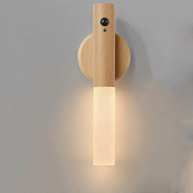 Lampe murale magnétique rechargeable à LED avec détecteur de mouvement intelligent et portable