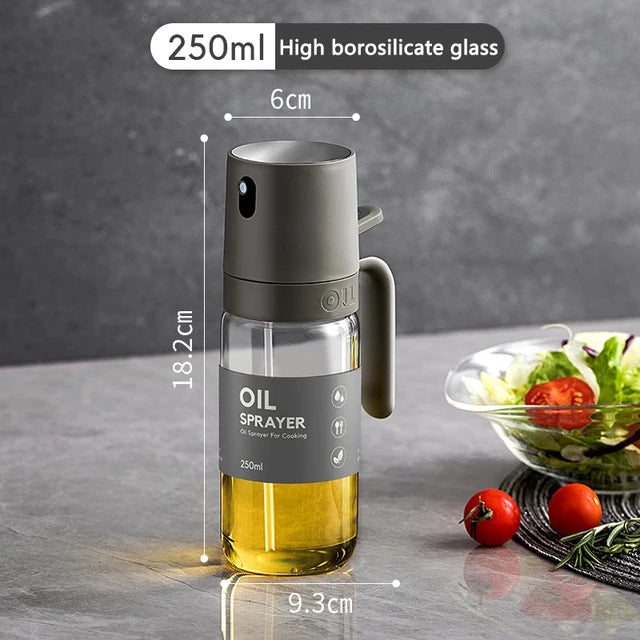 Flacon pulvérisateur d'huile de cuisson en verre borosilicate