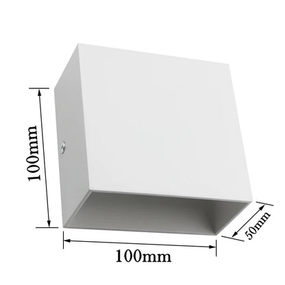 lampes murales, LED modernes pour intérieur, éclairage blanc vers le haut et vers le bas