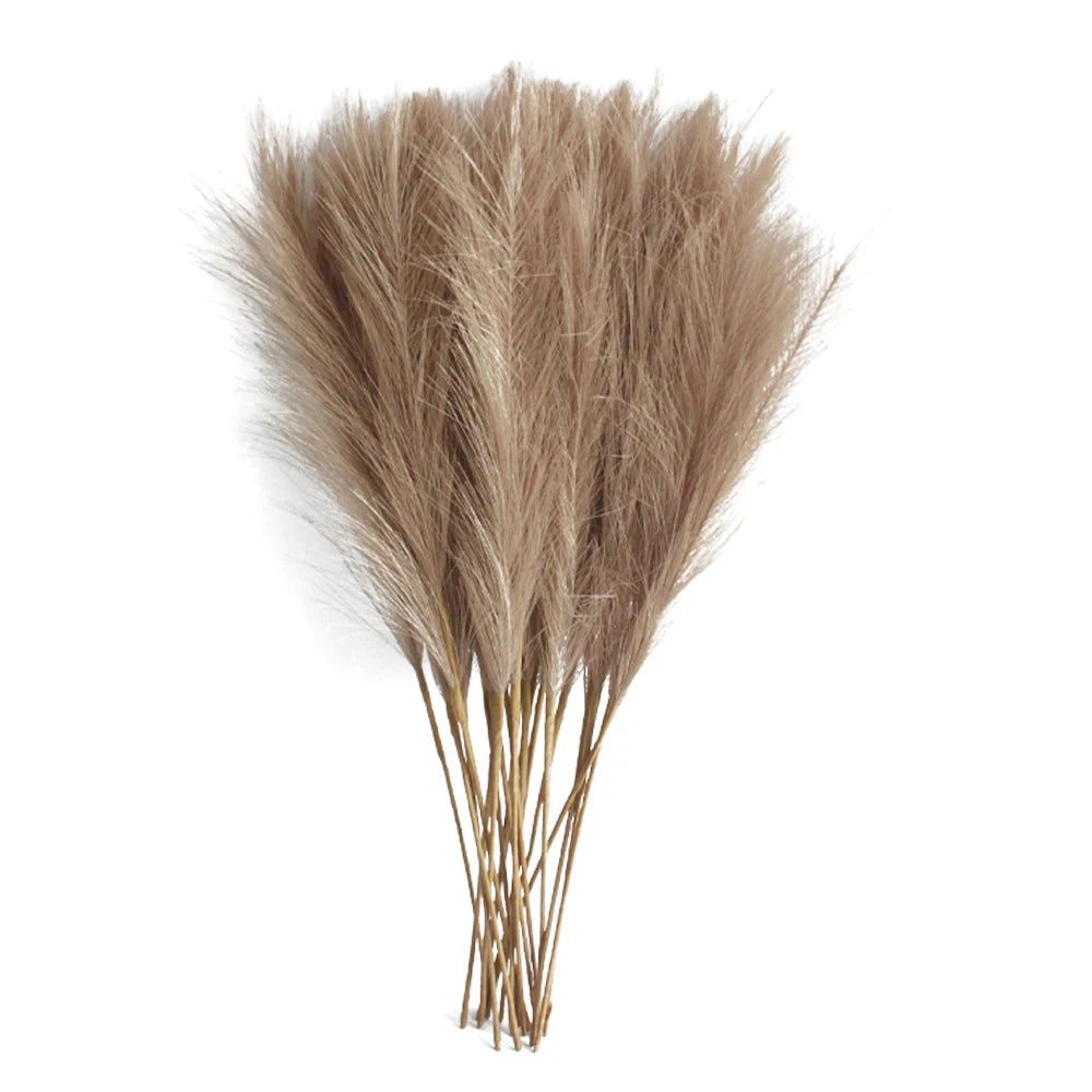 Herbe de pampa artificielle décorative, fausses plantes en roseau pour décoration de table florale, mariage, maison