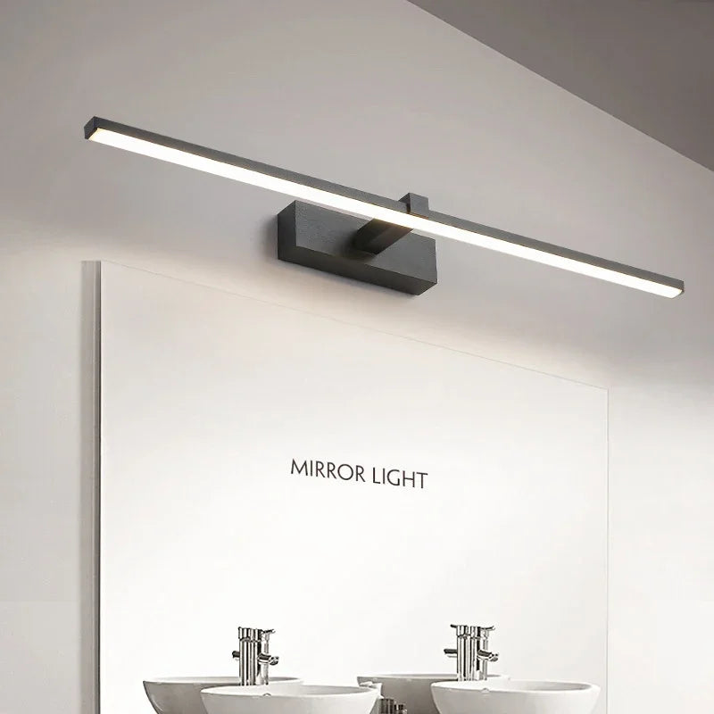 lampe murale, LED moderne avec miroir. applique murale à trois couleurs.