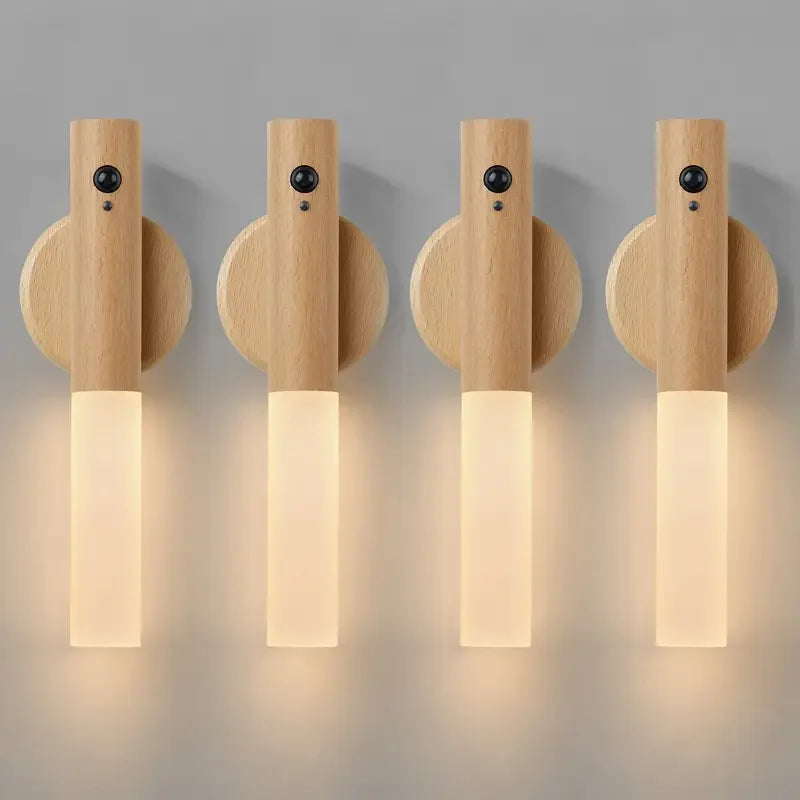 Lampe murale magnétique rechargeable à LED avec détecteur de mouvement intelligent et portable
