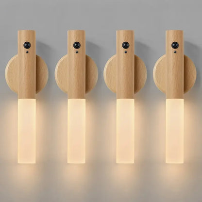 Lampe murale magnétique rechargeable à LED avec détecteur de mouvement intelligent et portable