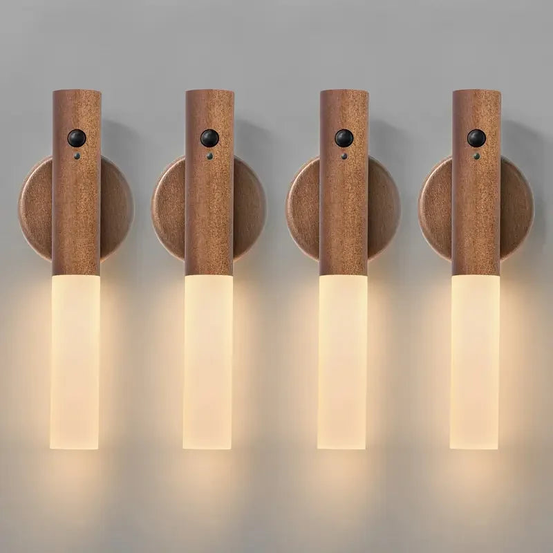 Lampe murale magnétique rechargeable à LED avec détecteur de mouvement intelligent et portable