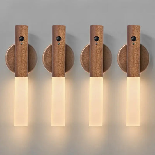 Lampe murale magnétique rechargeable à LED avec détecteur de mouvement intelligent et portable